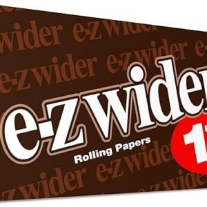 E-Z Wider - 1 1/2" Classic Brown Rolling Paper - Box of 24 Booklets with 24 Leaves per Booklet